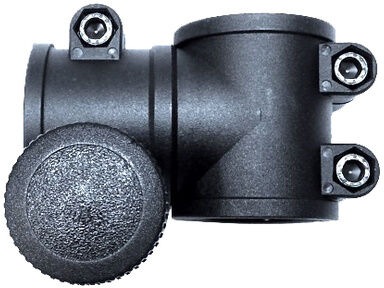 Jaspers T-Fitting w.Handwheel two-part