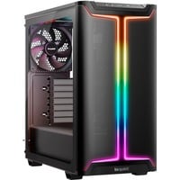 PURE BASE 501 DX , Tower-Gehäuse schwarz, Tempered Glass