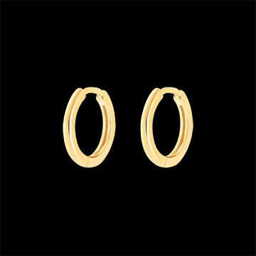 Edenly Ein Paar Ohrringe, Kombination, aus 9 Karat Gelbgold