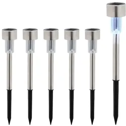 Relaxdays Solarlampen Set Schwarz,Silber,Transparent