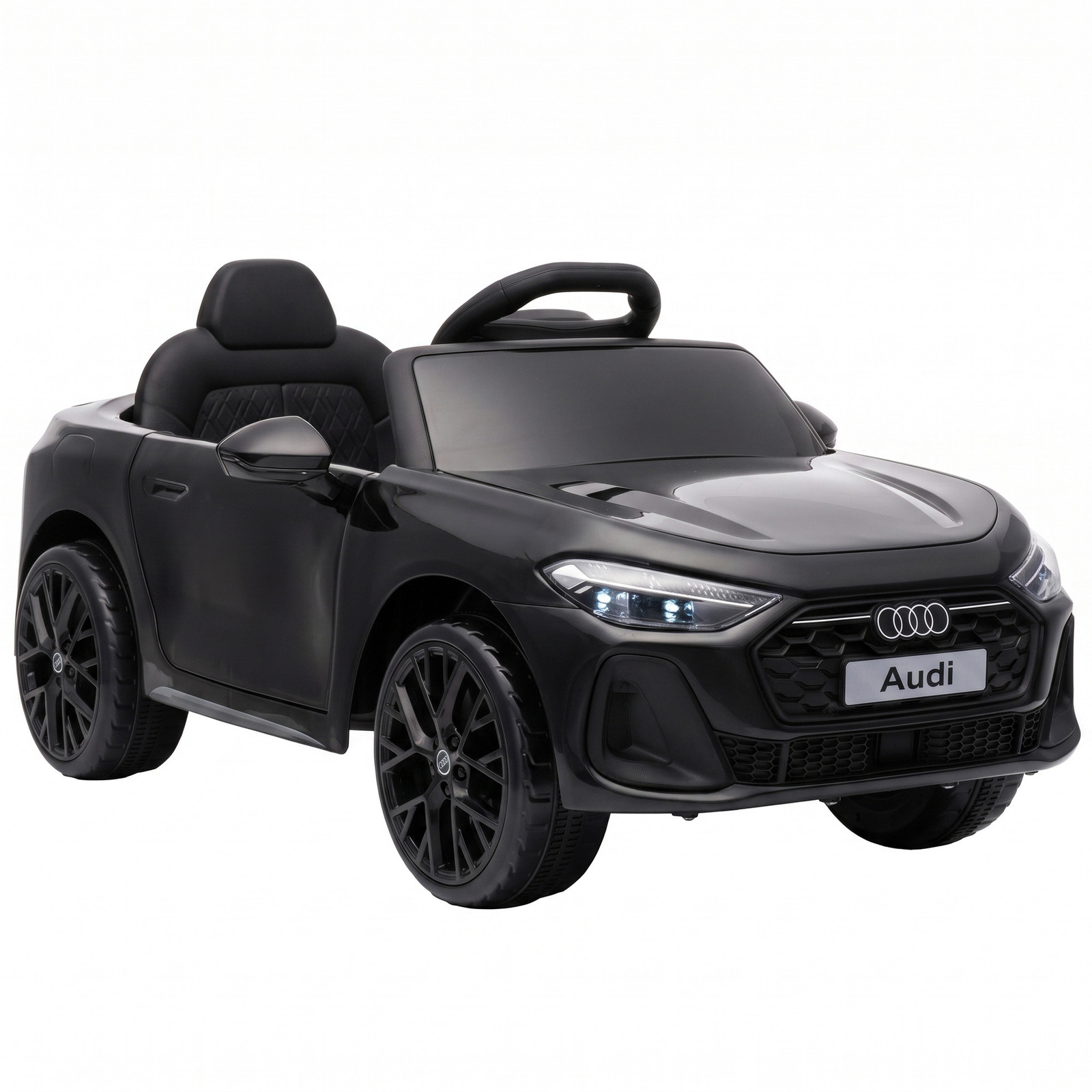 AIYAPLAY Elektrische kinderauto Audi A5L 12V met 2,4G-afstandsbediening, 2 motoren en lithiumbatterij
