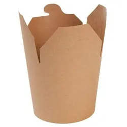 greenbox - Nudelboxen / Asiaboxen aus Karton 650 ml, braun, PLA-beschichtet, 500 St.
