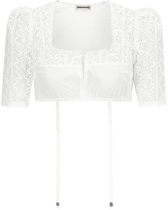 GOTTSEIDANK Dirndlbluse AVA weiss   32 32