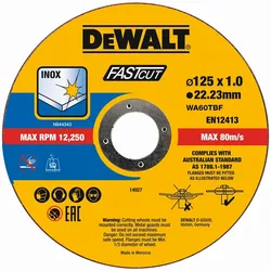 DeWalt Trennscheibe 125x1x22,23 mm Inox