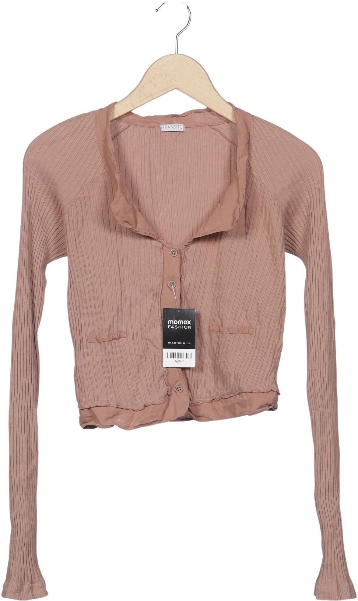 Transit PAR Such Damen Strickjacke, Beige, Gr. M, Baumwolle - Second Hand
