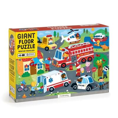 Rescue Vehicles 48 Piece Giant Floor Puzzle, von Mudpuppy, Abrams and Chronicle Books IWUK, 978-0-7353-8626-6