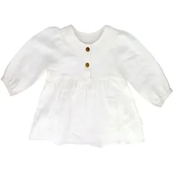 maximo Musselin-Shirt langarm, weiss, 62