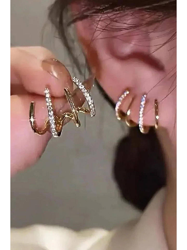 Lodie Silver Earcuff mit Edelsteinen - onesize