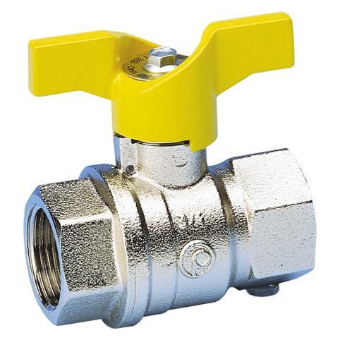 Pettinaroli Gas-Kugelhahn 1/2" Muffe/Muffe mit T-Griff (G52 1/2)