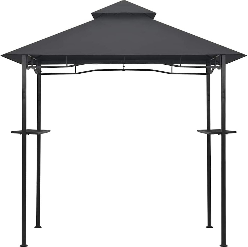 vidaXL Belvédère de barbecue 240x150x255 cm Anthracite Acier