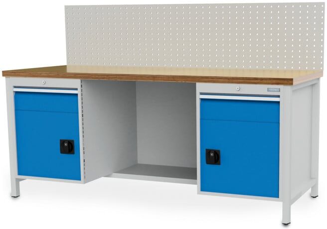 Bedrunka+Hirth Établi R 18-24 avec 2 tiroirs L×P×H 2000x750x959 mm (03.19.22V9A)