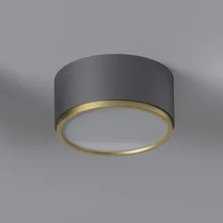 Modern Spot- Deckenleuchte Kaps - Schwarz/Gold