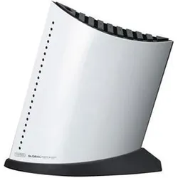 Global GKB-52/CW Messerblock oval, S-size, weiss für 9 Messer, Messerblock, Weiss