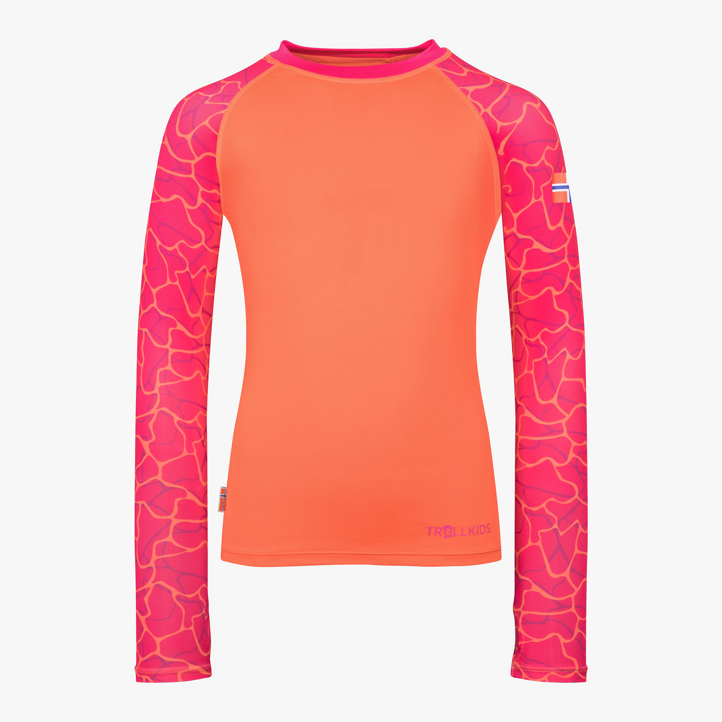 Trollkids Haukland Swim Shirt Kinder UV-Shirts & Lycras pink Größe 92 Lifestyle Elastisch