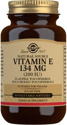 Solgar Vitamina E 200 UI 134 mg 50 perlas vegetales