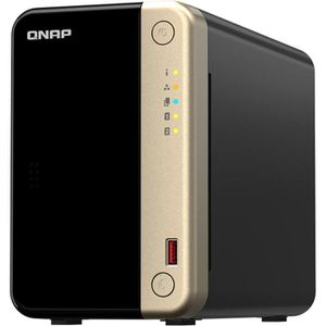 QNAP NAS TS-264, 2x 2.5GbE LAN, 2 Bay, 8GB DDR4 RAM, Intel Celereon N5095, 2 NVMe Steckplätze