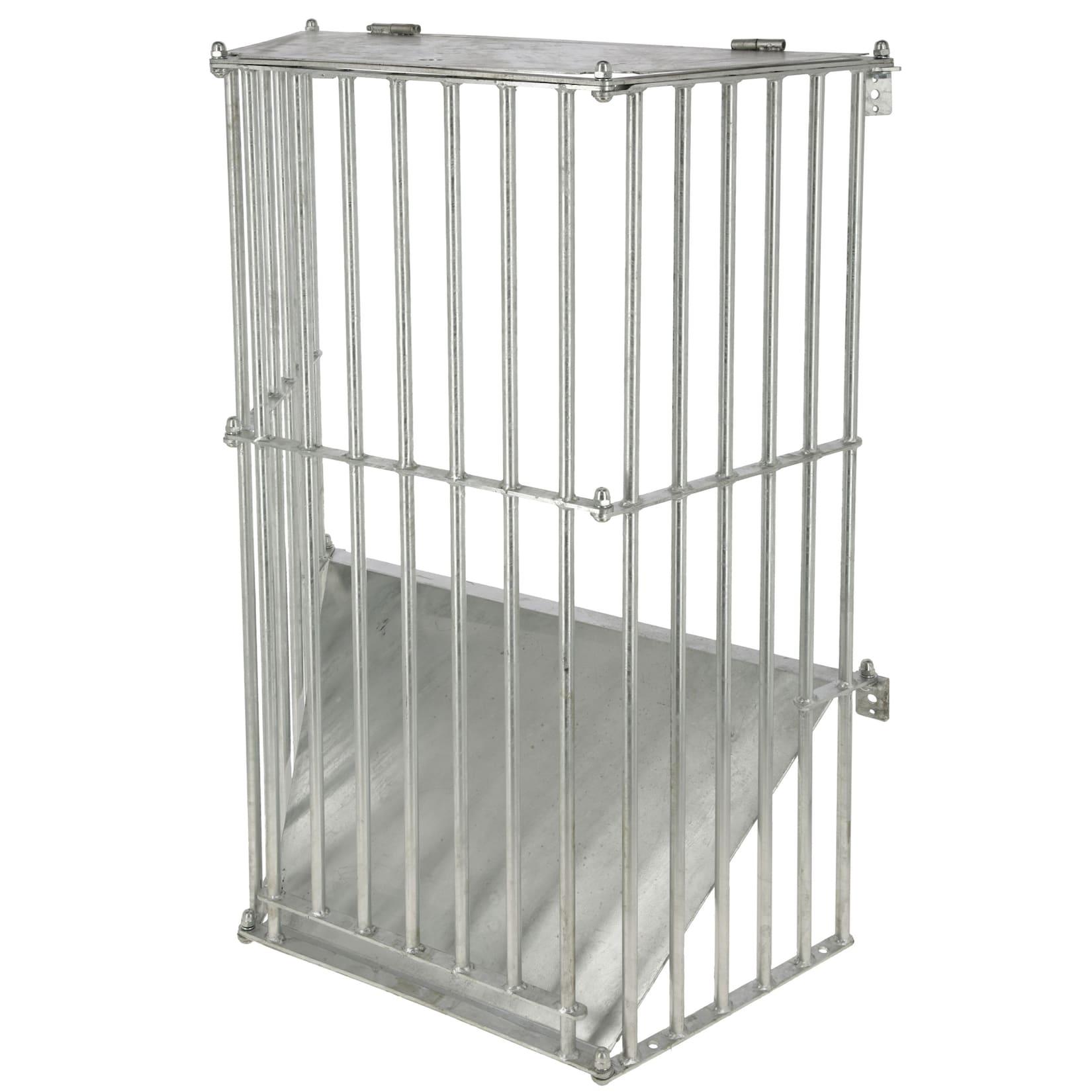 Kerbl Futterraufe SlowFeed Plus Heuraufe aus Metall zur Wandmontage Futterraufe