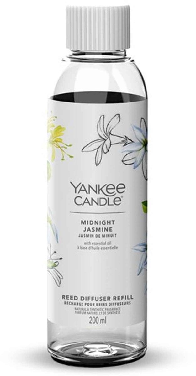 Yankee Candle Navulling voor Geurstokjes Midnight Jasmine 200 ml