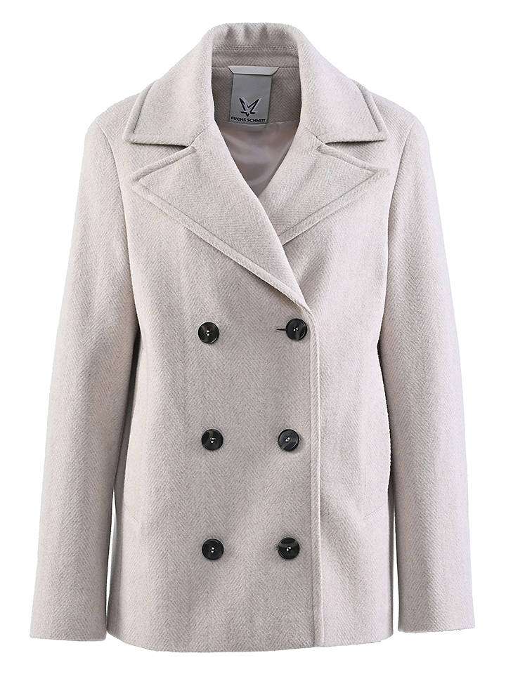 Fuchs Schmitt Wolljacke in Hellgrau - 38