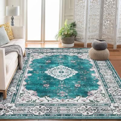 Garvee Origintal Boho Distressed Vintage Oriental Area Rugs