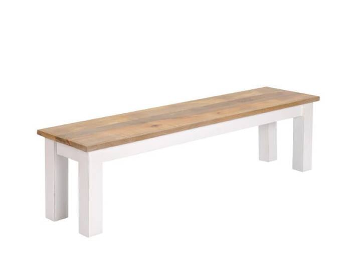 Esszimmerbank 160cm 'Nizza' Mango weiß natur