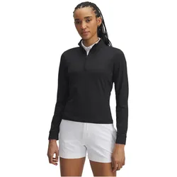 UNDER ARMOUR Drive 1/4-Zip langarm Golfshirt Damen 001 - black/black XS