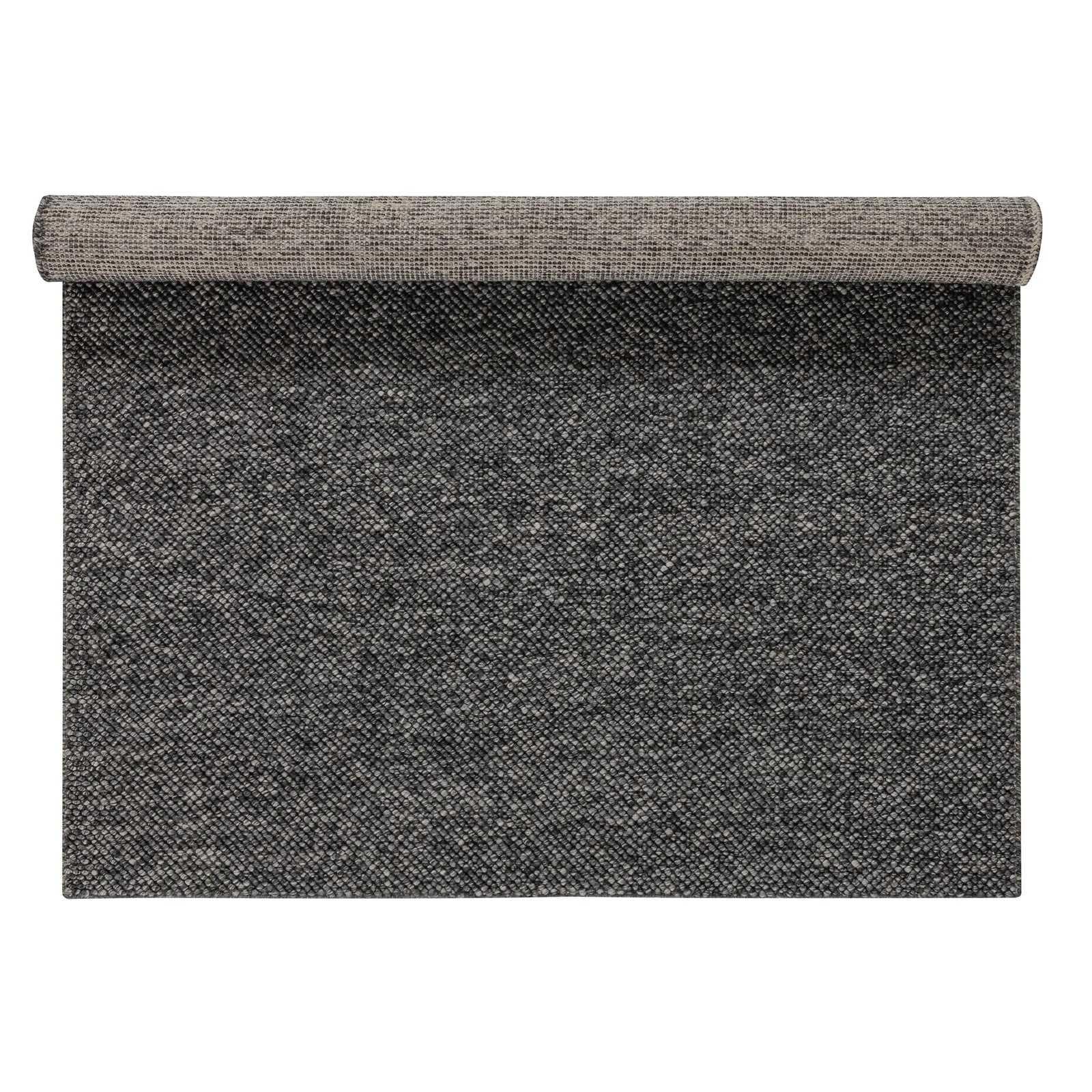 Scandi Living Flock vloerkleed donkergrijs 170 x 240 cm