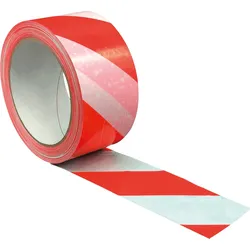 SUPRA RT/WS - Klebeband Supra rot/weiß, 66 m x 50 mm