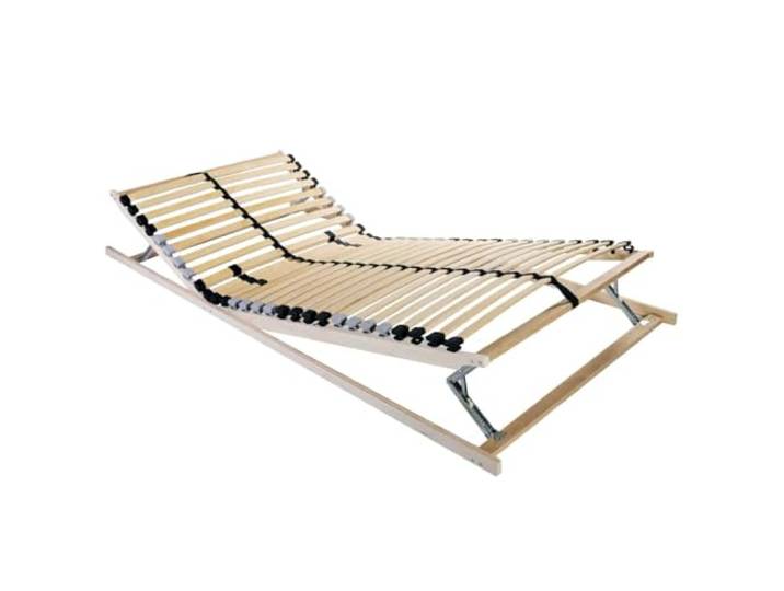 vidaXL Bett-Lattenrost Braun 140 x 190 cm Massivholz Buche, Moderner Bettgestell, rechteckiger Stil, Stabiler Lattenrost, ergonomische Unterstützung, starker Matratzenhalter
