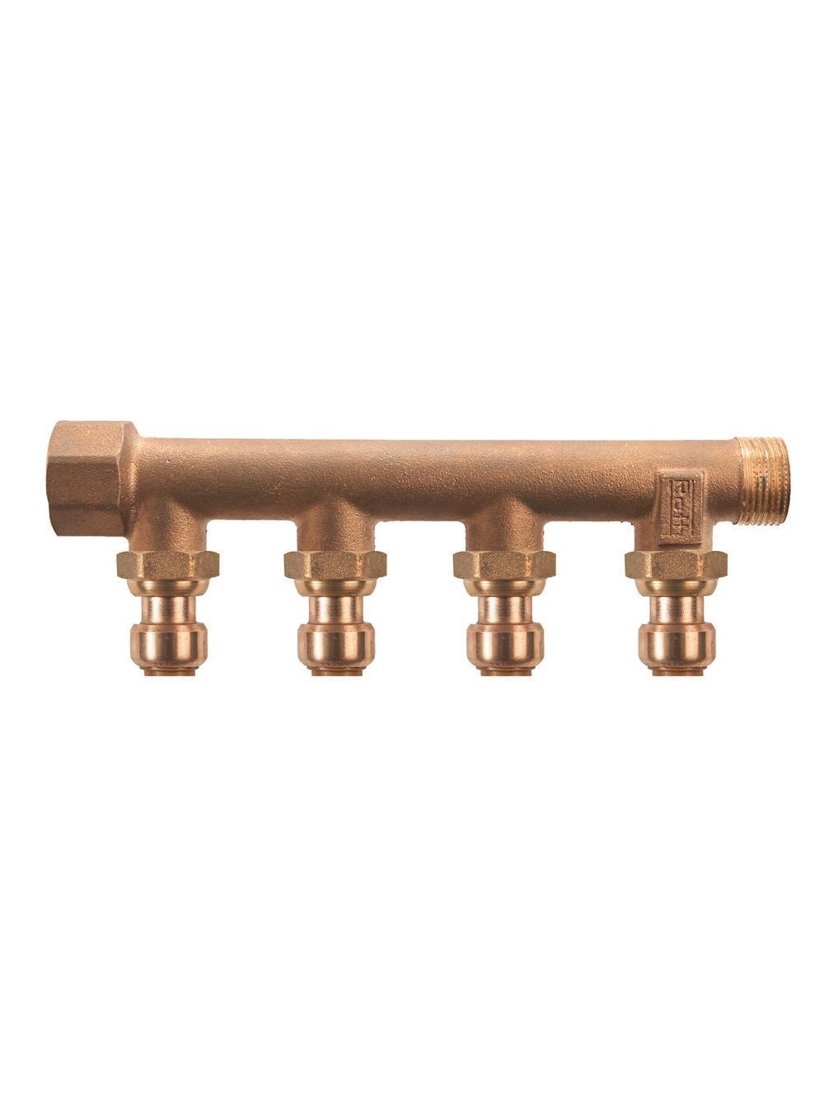Roth manifold 4 outlets x 15 mm insert gunmetal