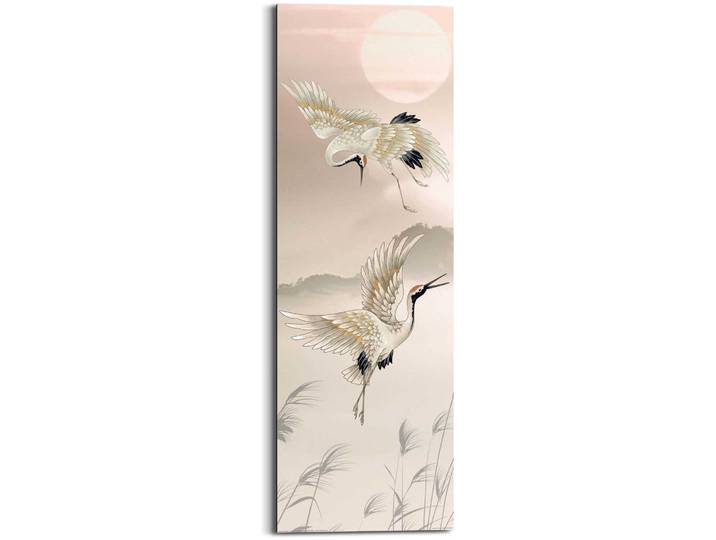 Wandbild REINDERS Kraniche in Pastel , beige (farbe bild(er): beige), B:30cm H:90cm T:2cm, Holzwerkstoff, Bilder, Wandbild