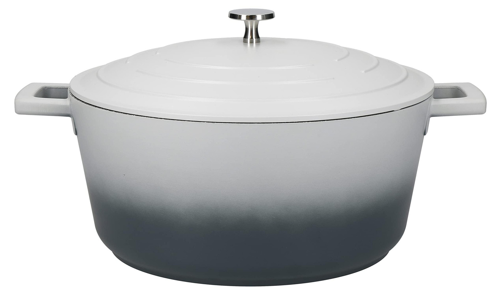 Master Class MCMCRD28GRY Kookpan met deksel, gietijzer/gegoten aluminium, diameter: 28 cm, geschikt voor inductie, antiaanbaklaag