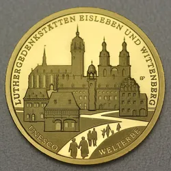 Goldmünze 100 Euro "Wittenberg" 2017  Unesco-Weltkulturerbe (Deutschland)