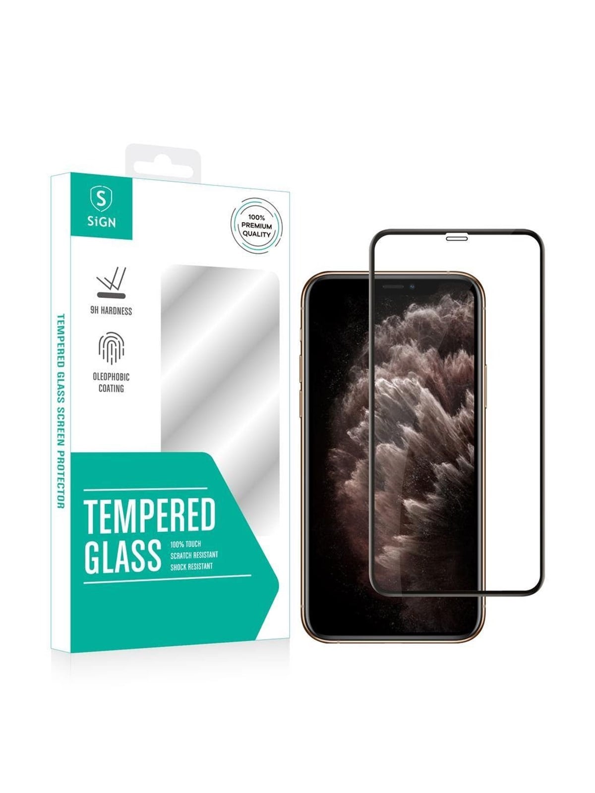 SiGN iPhone 11 Pro Max & XS Max Screen Protector Tempered Glass Full Cover