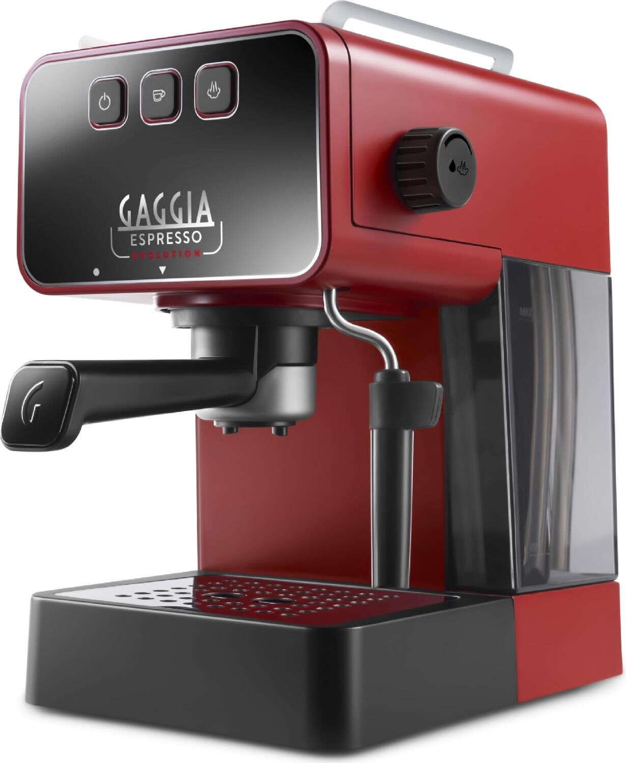 Gaggia Eg2115/03 Espresso Evolution Macchina Caffè Espresso Manuale Caffè Macinato E Cialde 15 Bar 1 O 2 Tazze Potenza 1900 Watt Colore Rosso - Eg2115/03