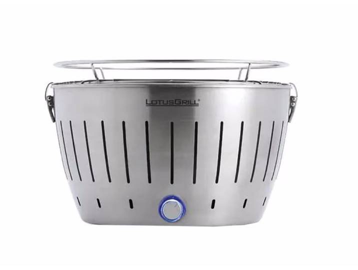 LotusGrill Original Edelstahl Holzkohlegrill – Holzkohlegrill/Kohlegrill