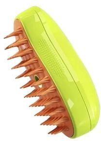 Smart Shopping Spot Electric Pet Grooming Brush For Cats And Dogs Steam Massage Hair Removal Comb With Spray Function green