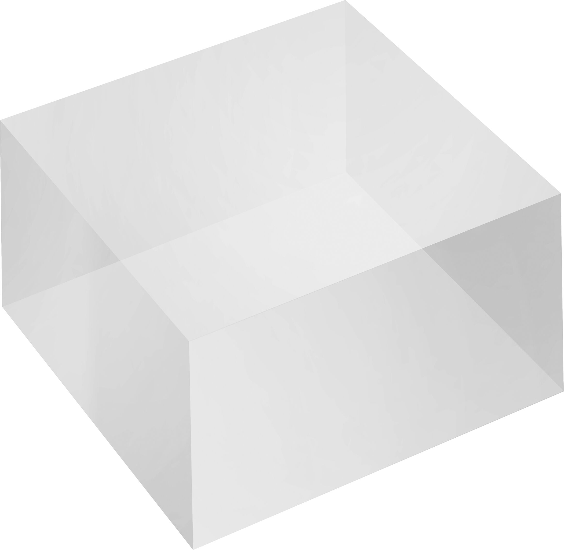 SPRINTIS Bloc acrylique, transparent 100 x 100 x 50 mm, acrylique (PMMA)