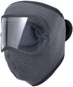 DynamicDeals Premium Full Face Mask With Windproof Skiing & Anti Fog Goggles gray