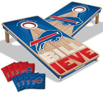 Skip's Garage Buffalo Bills NFL 2x4 Professional Cornhole Board Set