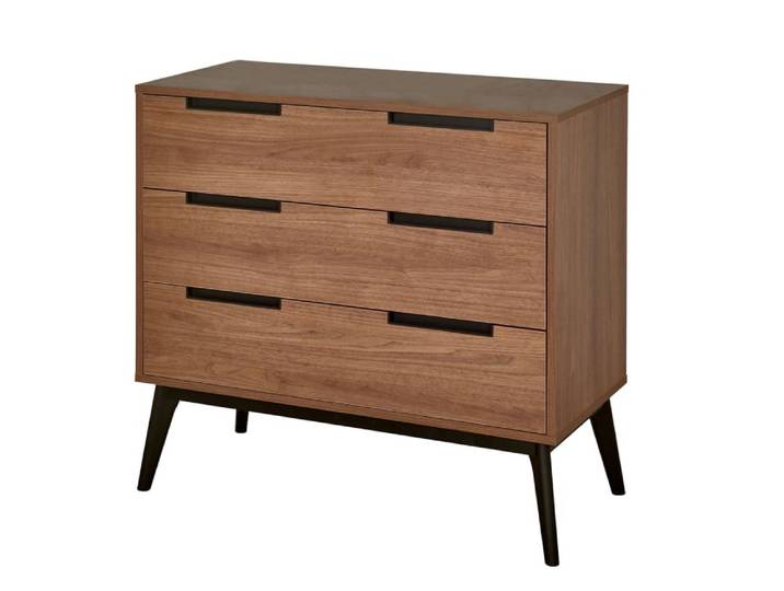 Commode Vintage 3 tiroirs Noyer