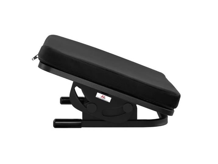 Repose-pieds ergonomique Maclean repose-jambes angle réglable en continu coussin amovible MC-460