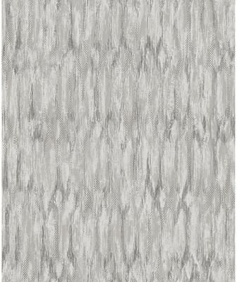 A-Street Prints Kintana Silver Abstract Trellis Wallpaper