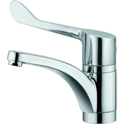 Kludi Medi Care Spültischarmatur 349080524 Klinikhebel, schwenkbarer Auslauf, chrom