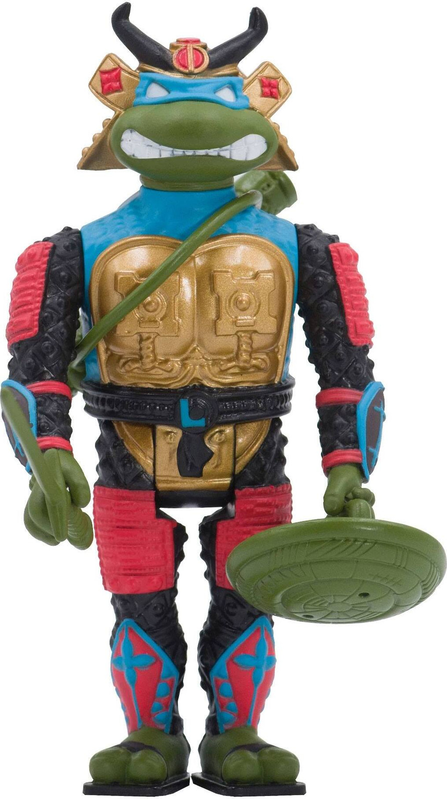 Super7 Teenage Mutant Ninja Turtles ReAction Actiefiguur Samurai Leonardo, 10 cm