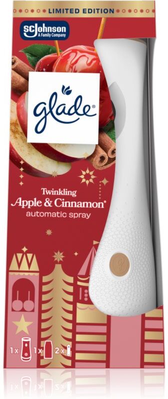GLADE Automatic Spray Twinkling Apple & Cinnamon désodorisant automatique avec recharge 269 ml