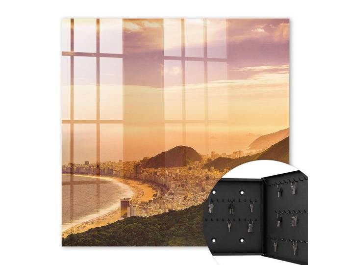 SCHLÜSSELBOX Schwarz 30x30 cm- Türöffnung nach rechts - Urbane Harmonie
