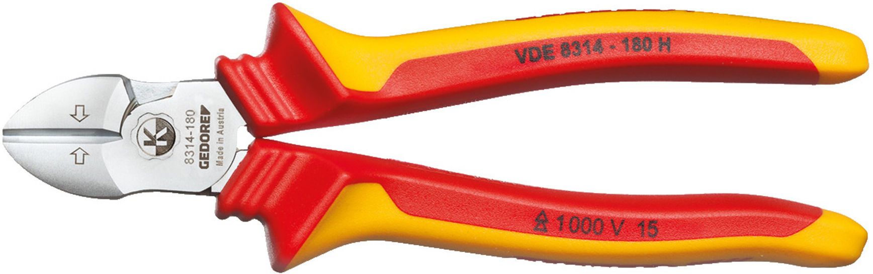Gedore VDE 8314-180 H VDE-Kraft-Seitenschneider mit Hüllenisolierung 180 mm (2910950)