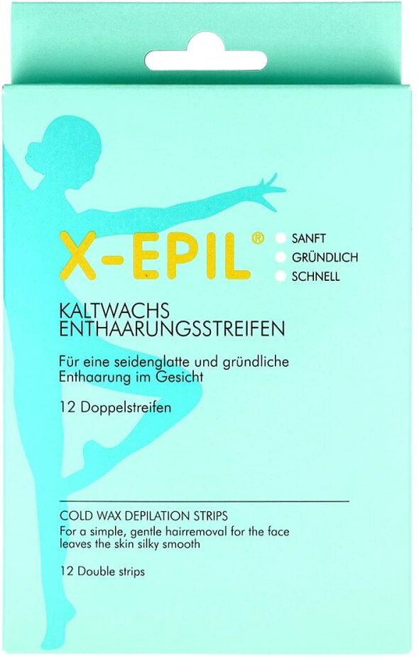 X-epil Kaltwachsstreifen für d.Gesicht 12stk