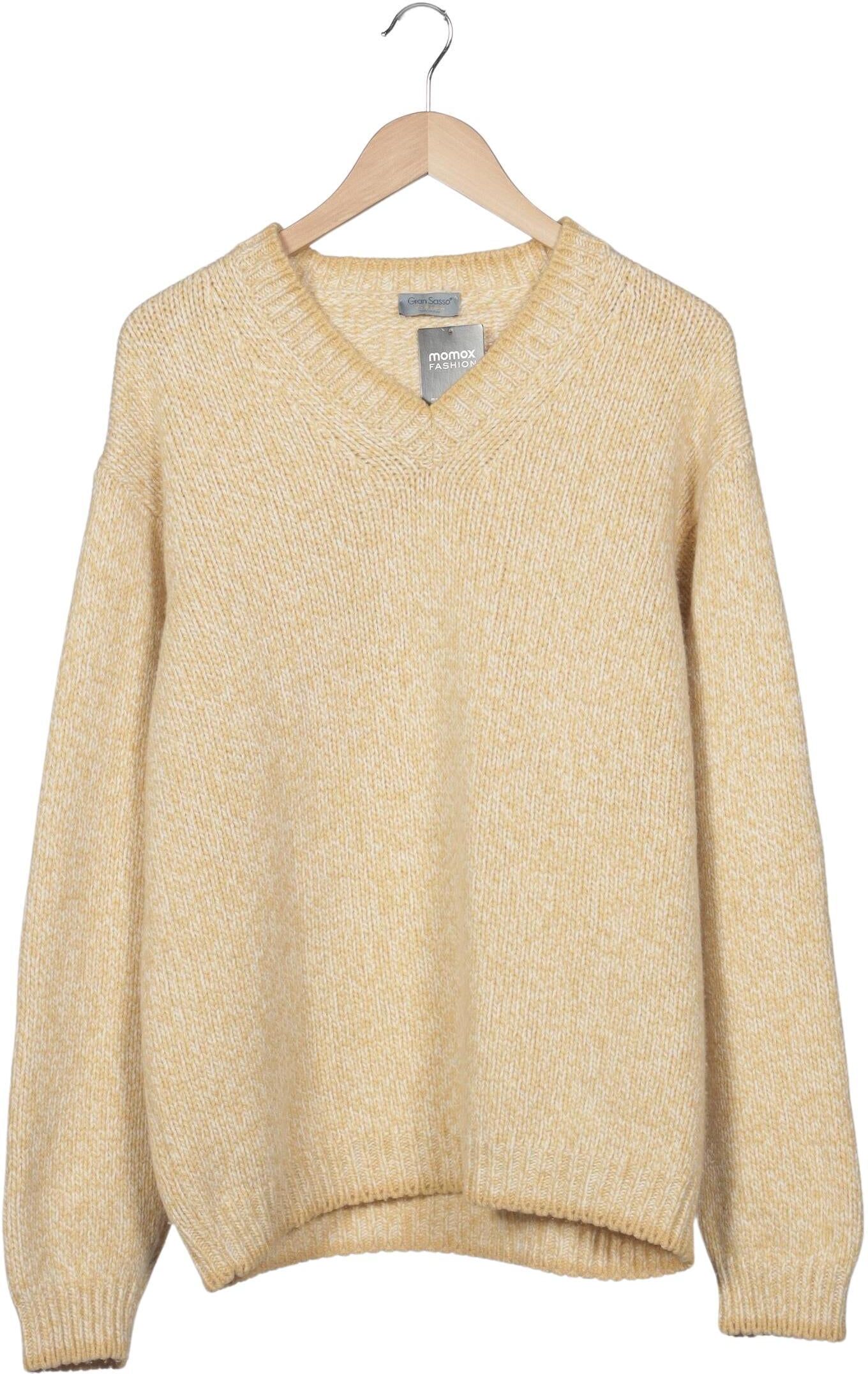 Gran Sasso Damen Pullover, Gelb, Gr. EU 54, Schurwolle - Second Hand